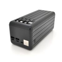 Powerbank ACL PW-108 80000mAh, 4xUSB, 4 кабелі (USB/Micro/Type-C/Lighting), 1,4 кг, Black, Box