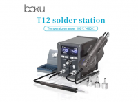 Паяльна станція BAKU BA-898D+, 2у1, цифрова індикація, паяльник/паяльний фен з блоком регулювання, Box