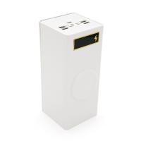 Power bank Voltronic D32-PD-QIMagnetic під 24х18650, Magnetic Wireless Charger, Output:22.5W, Micro-USB, Type-C, Lightning, ABS, PVC, White, BOX