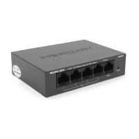 Комутатор POE 48V Mercury MS05CP 4 порти POE+1 порт Ethernet (Uplink ) 10/100 Мбіт/сек, БП в комплекті + перехідник