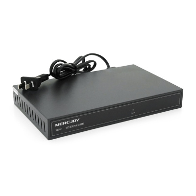 Комутатор POE 48V Mercury S109P 8 портів POE + 1 порт Ethernet (Uplink) 10/100 Мбіт/сек, БП в комплекті, BOX Q200 (285*223*68) 0,97 кг (216*131*30)