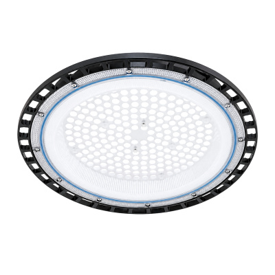 Стельовий промисловий світильник Ritar BHL02-200W, 6500K, 220V. IP65, 30000lm, RA >80, Φ362*35 мм, Black