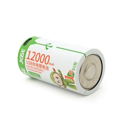 Акумулятор JGSE AA/D Lithium, 1.5V 12000mWh, Type-C 5V, 32*61mm