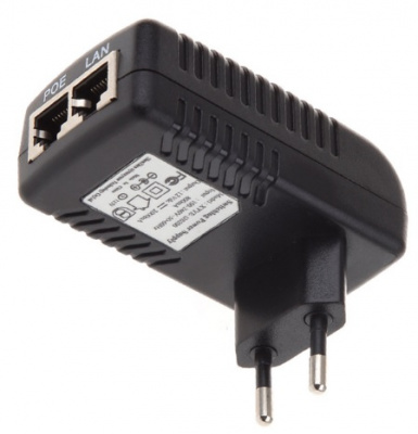 POE інжектор 12V 2A (24Вт) із портами Ethernet 10/100Мбіт/с