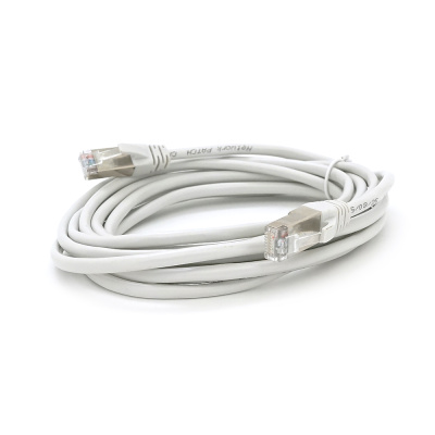 Патч-корд литий MERLION, FTP, RJ45, Cat.5e, 3m, сірий, CU, Q200