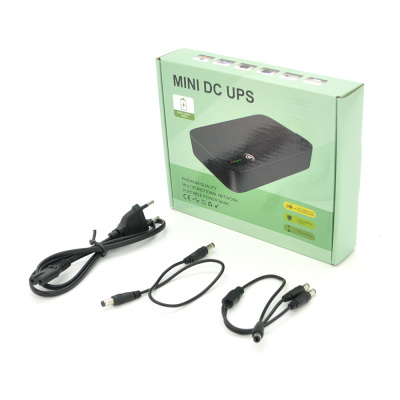 ДБЖ UPS-18W DC1018P YT45391 для роутерів/комутаторів/PON/POE-430, 5//9/12V, 1A, 10400MAh(4*2600MAh), Black, BOX