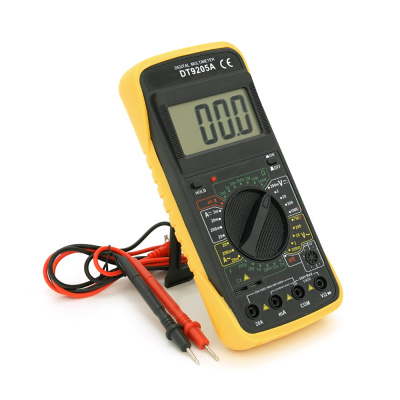 Мультиметр DT-9205A, Вимірювання: V, A, R, C, 330г, 176*86*30mm,  6LR61 (крона), Q60
