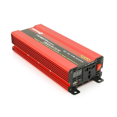 Інвертор напруги NV-1500 (900Вт)+LCD, 12/220V, approximated, 1 універсальна розетка, клем, Box