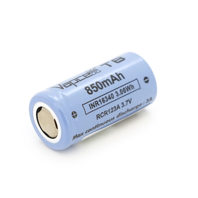 Акумулятор 16340/CR123 Li-Ion Vapcell T8, 850mAh, 3A, 4.2/3.6/2.5V, Purple