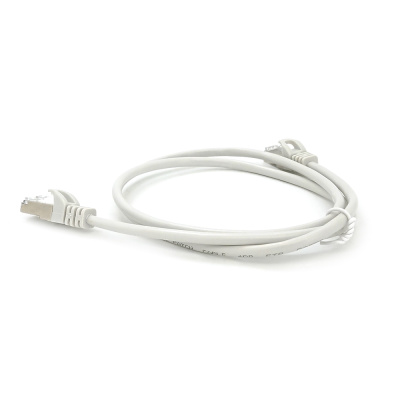 Патч-корд литий MERLION, FTP, RJ45, Cat.5e, 1m, сірий, CU, Q200