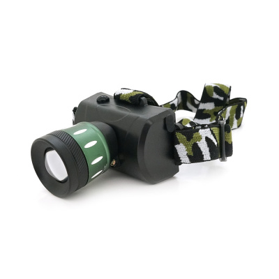 Налобний Ліхтарик Bailong BL-6966, Q5 Cree, 3 реж., Zoom, корпус-пластик, водостійкий, ударостійкий, 18650 акумулятор СЗУ + АЗУ, 80 * 45mm, BOX