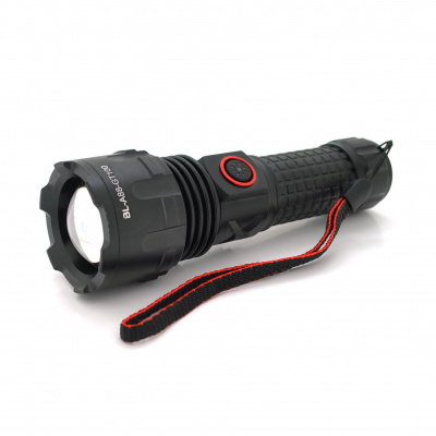 Ліхтар ручний Bailong BL-A88-GT100, 1LED GT1000, 3W, 3 режими, ZOOM,26650/8800mah, Black, IP40, кабель USB-Type-C, 190х50х35мм, BOX