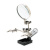 Паяльний тримач "третя рука" JM-508. Лінза Ø90 мм. Збільшення 3X. 2 гнучкі тримачі із затискачами. Металева основа. Box