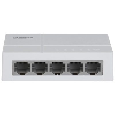 Комутатор Dahua DH-SF1005L 5 портів Ethernet 10/100 Мбіт/сек, Q30, 86.4×52×23 мм
