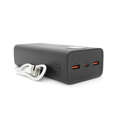Power Bank FONENG P55 30000mAh, 2*USB+Tepe-C, Black, 0.580kg, Box