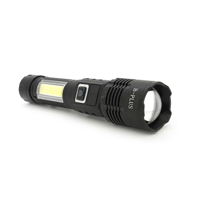Ліхтарик BP-C18 P50, Zoom, 1+2 режими, корпус метал, магніт, акум 18650, індикація заряду, USB кабель, BOX