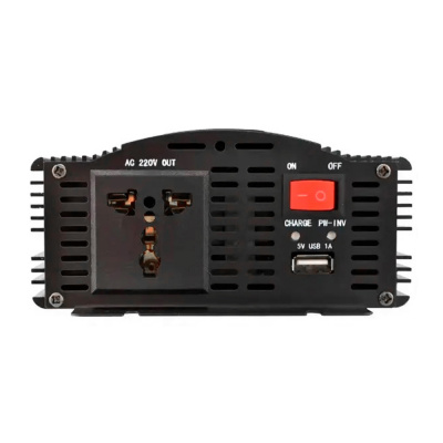 Інвертор напруги UKC 800ВА(400Вт)+CHARGE 8A, 12/220V approximated, 1 універсальна розетка, Box