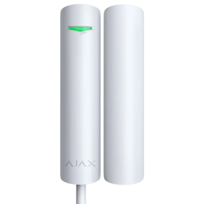 Дротовий магнітоконтактний сповіщувач Ajax Superior DoorProtect white Fibra