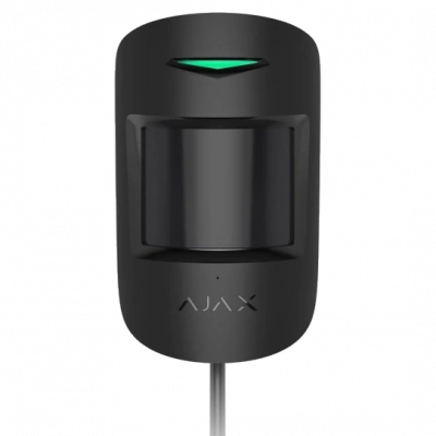 Дротовий сповіщувач руху та розбиття скла Ajax Superior CombiProtect black Fibra
