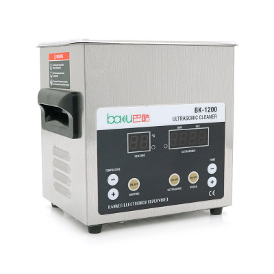 Ультразвукова ванна BAKKU BK-1200 з функцією дегазації рідини (1.6L, 60W, 40 kHz, підігрів до 80 гр. C, таймер до 99 хв.)