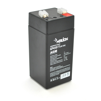 Акумуляторная батаре MERLION AGM GP450F1 4 V 5 Ah ( 47 x 47 x 100 (105 ) ) Q30