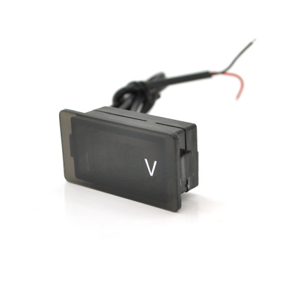 Цифровий вольтметр вологозахищений IP65, діапазон вимірювань 4 -30V, White