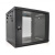 Шафа  Merlion 9U, 600*600*500 (Ш*Г*В)мм  загартоване скло, чорна. сталь 1,2мм з замком