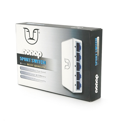 Комутатор ALFA S105 5 портів Ethernet 10/100 Мбіт/сек, BOX Q120