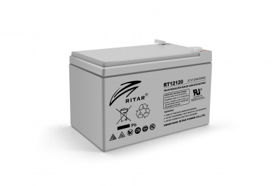Акумуляторна батарея AGM RITAR RT12120, Gray Case, 12V 12.0Ah (151х98х 95 (101) ) Q4