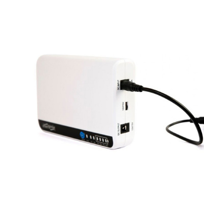ДБЖ для роутера EnerGenie EG-UPS-DC18, 15W, Output: DC12V, POE-12/15V, 1/1,5A, Li-ion 6600mAh, 160х105х32мм, 270 грам, White, BOX