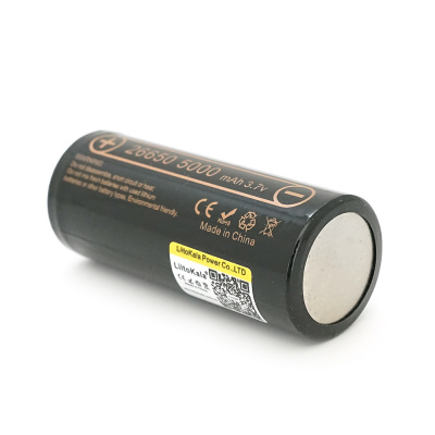Акумулятор 26650 Li-Ion LiitoKala Lii-50A-JT, 5000mAh (5100-5200mAh), 15A, 3.7V (2.75-4.2V), Black, 2 шт в упаковці, ціна за 1 шт