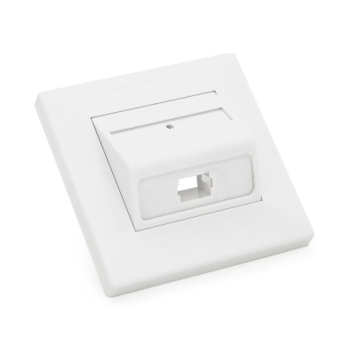 Розетка оптична накладна для адаптера SC/UPC з одним портом 86 х 86 мм