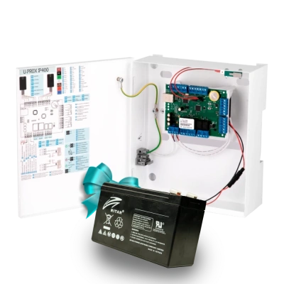 U-Prox IP400 + Ritar R-LFP12.8V6AH Комплект контролера доступу та LFP акумулятор