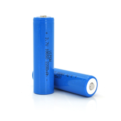 Акумулятор 18650 Li-Ion Vipow ICR18650 TipTop, 2200mAh, 3.7V, Blue Q50/500