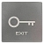 ATIS Exit-MP gray Кнопка виходу