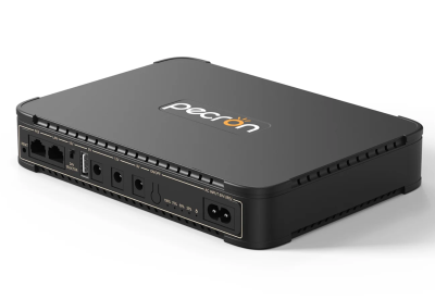 ИБП для роутера Pecron D77, 36W 76.96Wh, Output: USB 5V 2.6A Max, 9V 2A Max/12V 2A Max /5V2.6AMax/15V or 24V POE, 199.6*144.6*34.6mm, 700g, Black, BOX