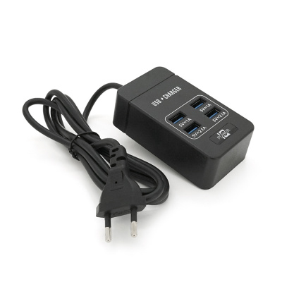 Мережевий фільтр ТВ-Т05, 4 USB, 1.5 м, перетин 3х0,5мм, 2.1А, Black, Box