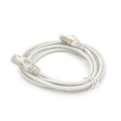 Патч-корд литий MERLION, FTP, RJ45, Cat.5e, 1.5m, сірий, CU, Q200