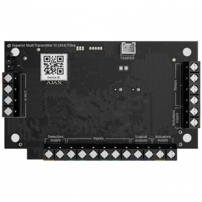 Модуль для інтеграції 8ми дротових пристроїв Ajax Superior MultiTransmitter IO (4X4) Fibra