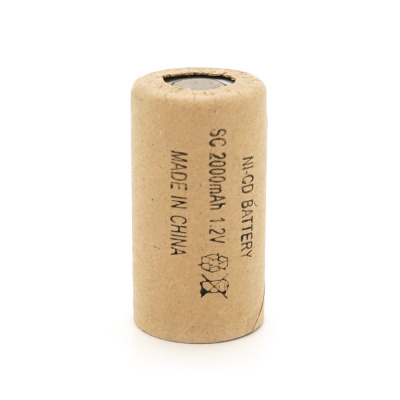 Акумуляторна батарея для шуруповерта YT-2000, Ni-Cd SC2000mAh 1.2V, 10C, 23x43 mm
