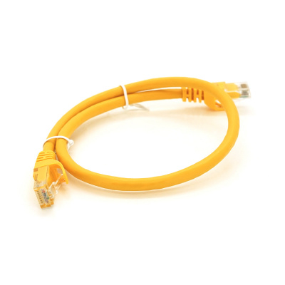Патч-корд литий RITAR, UTP, RJ45, Cat.6, 0.5m, жовтий, Cu (мідь)