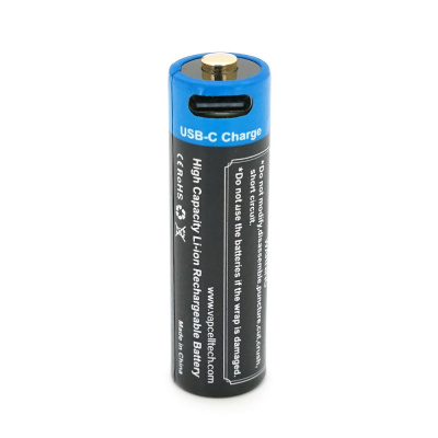 Акумулятор 14500 Li-Ion Vapcell P1422A, 2250mAh, 1.5V AA 3.4Wh, USB type-c