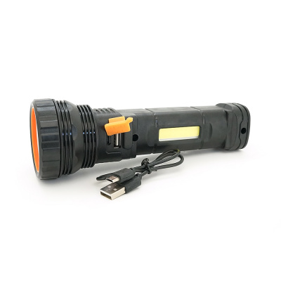 Ліхтарик ручний WST-01, 3W. OSL+COB. 3+1 режим, вбудований акумулятор, IP40 . 210х88х45. Box