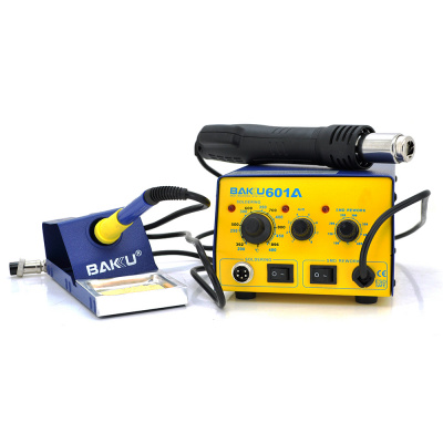 Паяльна станція BAKKU BK601A, фен, паяльник, аналогова (250*235*140) 2.73 кг