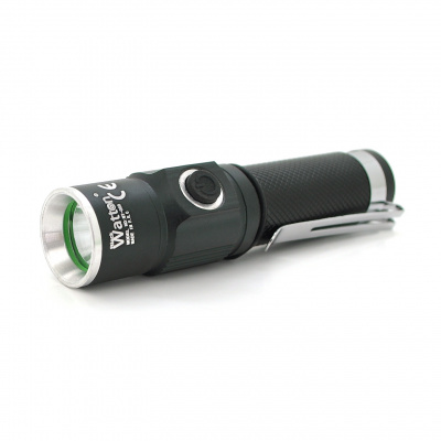 Ліхтар ручний Watton WT-089, 1LED CREE Q5, 3W, 3 режими, Black, IP40, СЗУ, 100х26х26мм, BOX