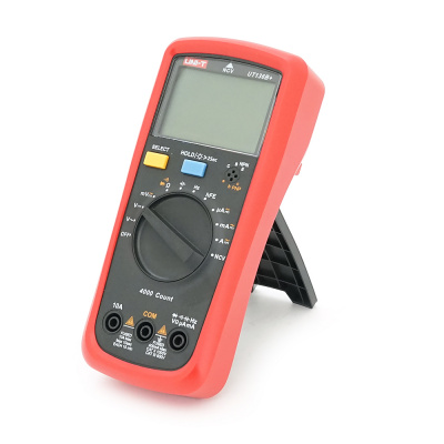 Мультиметр UNI-T UT136B+ Вимірювання: V (AC/DC), A (AC/DC), Ω, C, Hz, NCV. Функції: Data Hold, продзвонювання, тест діодів, підсвічування.