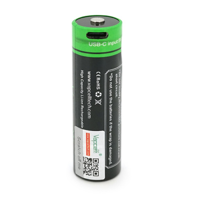 Акумулятор 21700 Li-Ion Vapcell P2160A, 6000mAh, 12.5A, 3.6V (2.5-4.2V), USB type-c, 2 шт. в упаковці, ціна за 1 шт