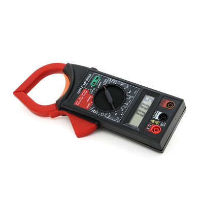Мультиметр-кліщі DT-266FT. Вимірювання: V, A, Ω, Hz, °C. Функції: продзвонювання, утримання даних (HOLD), вибір діапазону вручну.