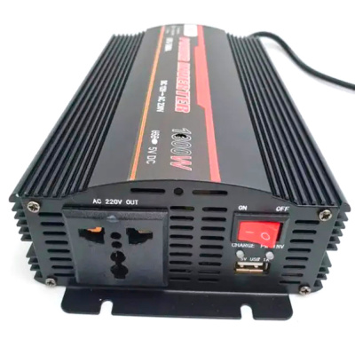 Інвертор напруги UKC 1800ВА(900Вт)+CHARGE 20A, 12/220V approximated, 1 універсальна розетка, Box