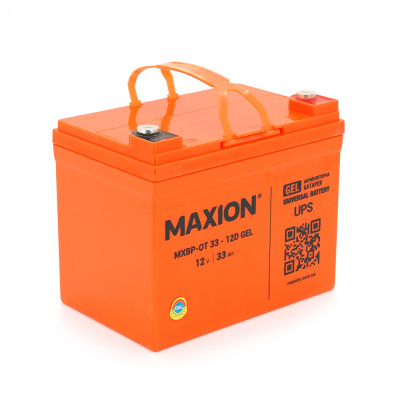 Акумуляторна батарея GEL MAXION BP OT 12V 33Ah (195 х 130 х 153), 10.35kg (+ праворуч), Q2